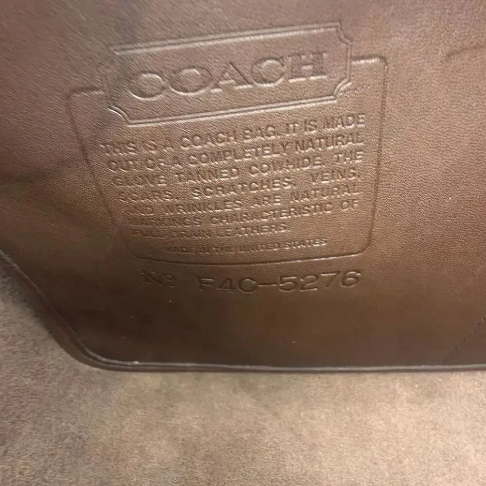 COACH Vibtage 1970s Monroe Glovetanned Leather Crossbody Briefcase